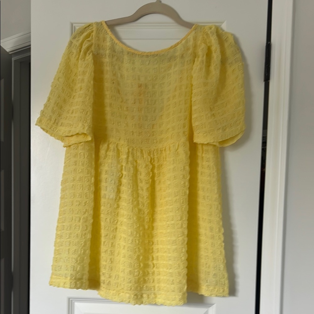 Yellow Textured top
